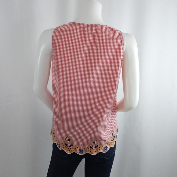 Madewell Floral Embroidered Gingham Top - Picture 7 of 9